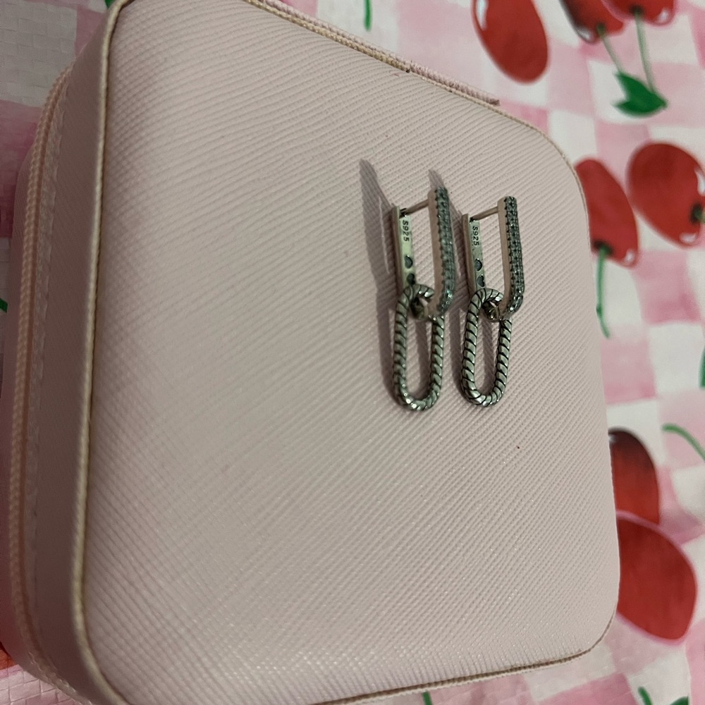 S925 Hoop Earrings - Picture 3 of 3